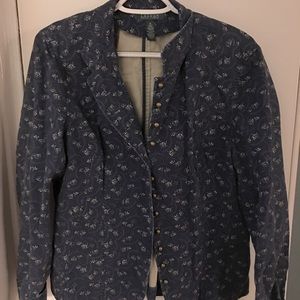 Ralph Lauren Jean Jacket Blazer 1x